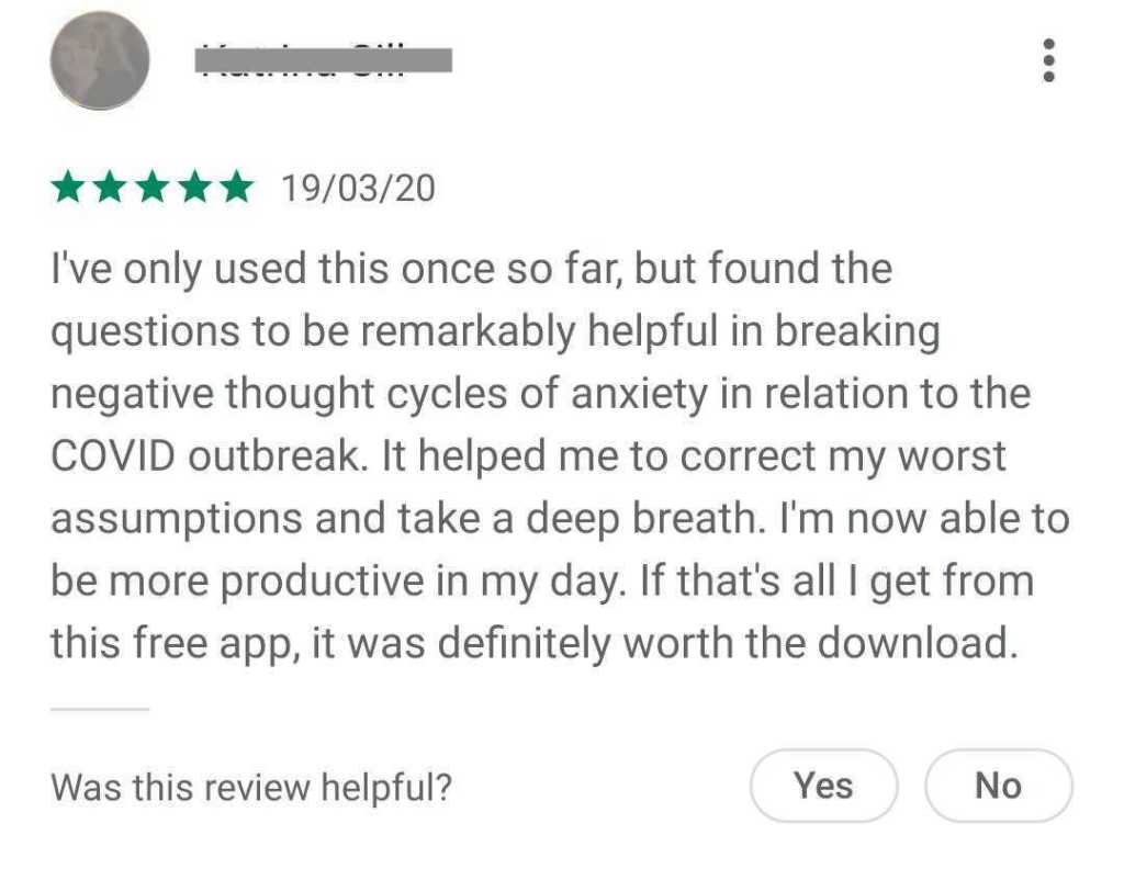 Wysa Covid Testimonial